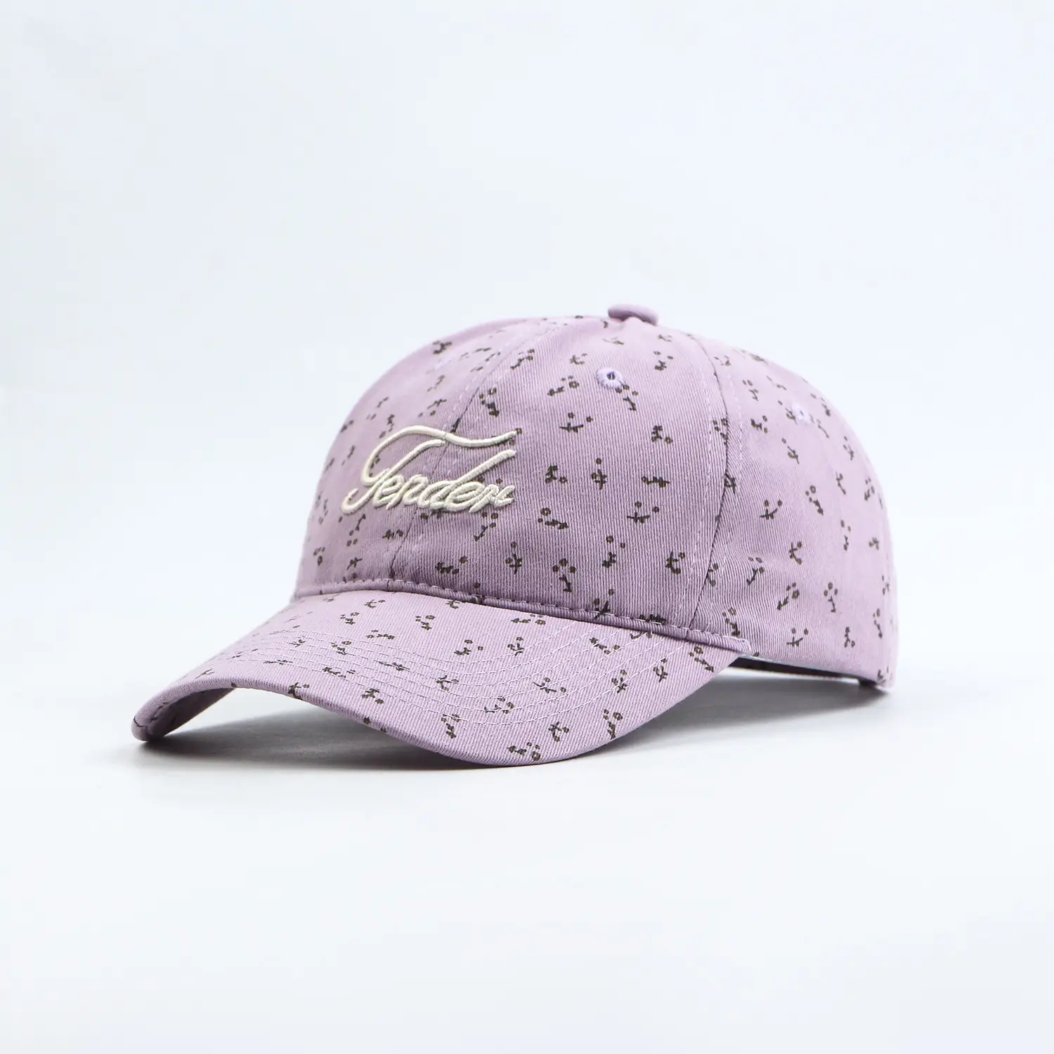 Pink Floral Baseball Cap for Women with Embroidery — feature 15