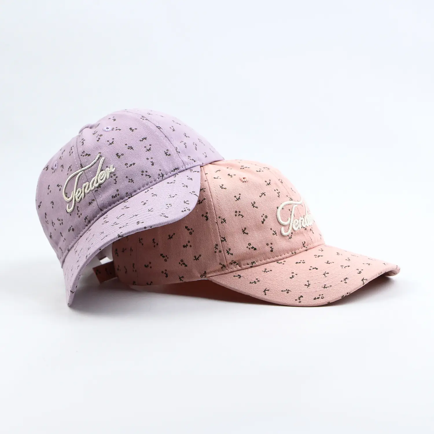 Pink Floral Baseball Cap for Women with Embroidery — feature 3