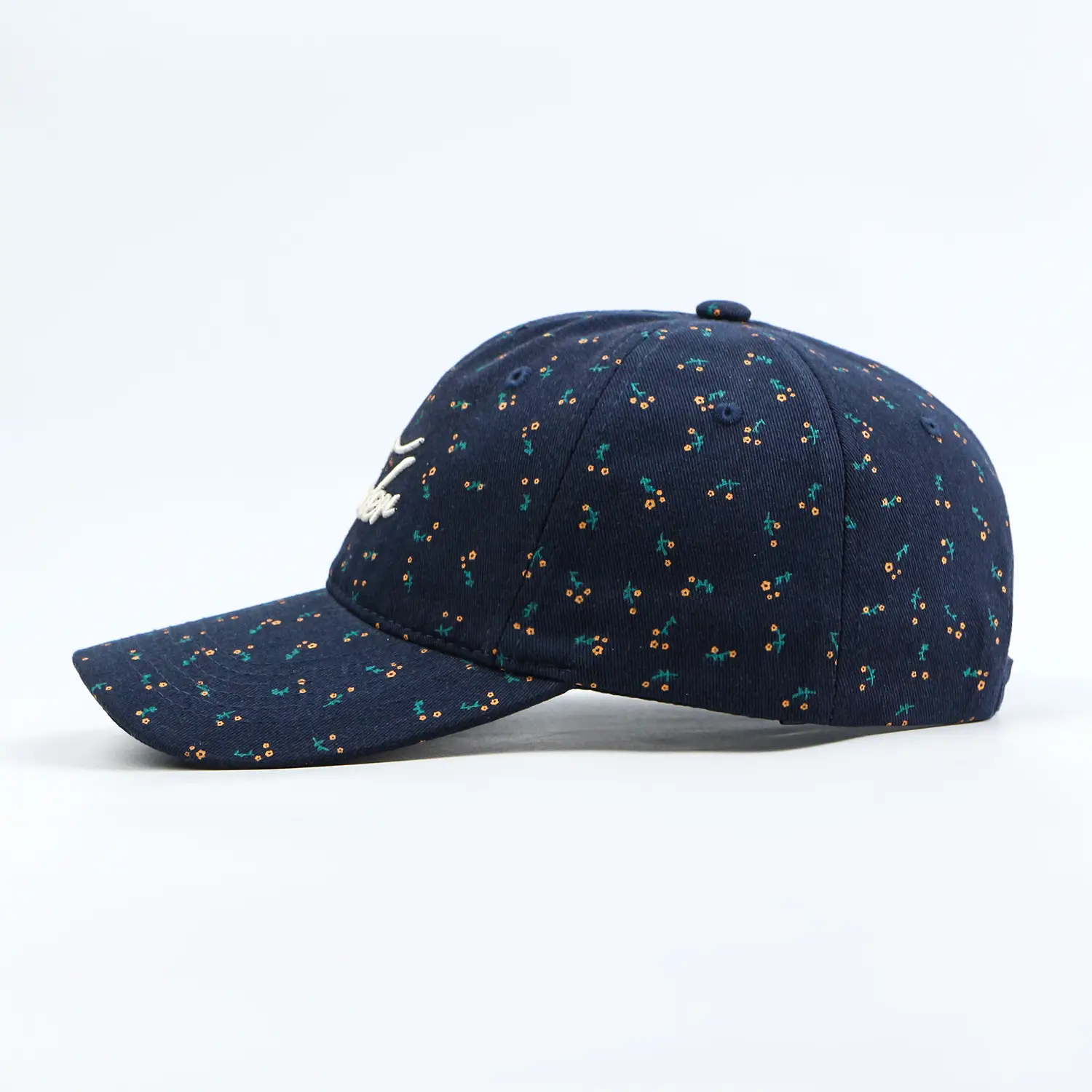 Pink Floral Baseball Cap for Women with Embroidery — feature 7