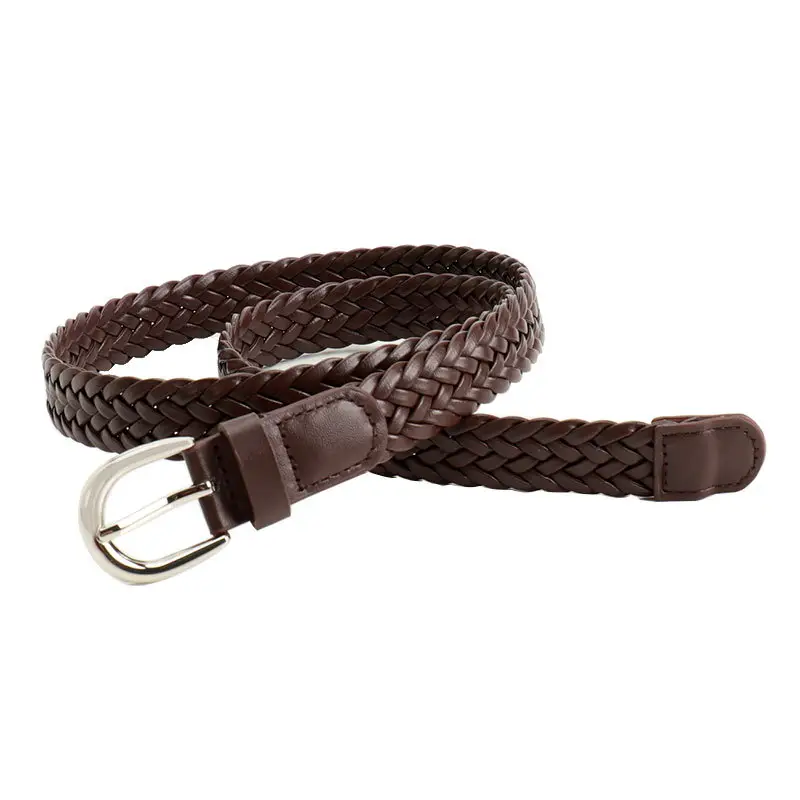 Korean Style Women's Braided Leather Belt Custom Color - Image 6
