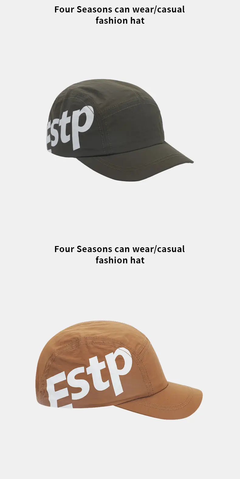 Men Black American Retro Letter Baseball Cap Short-Brim — feature 12