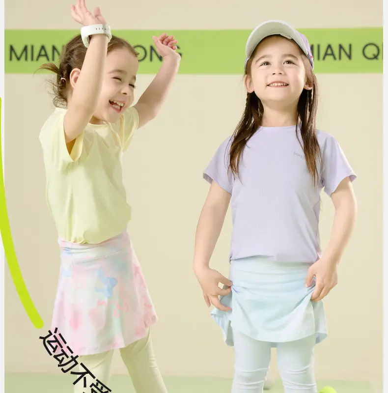 Girls Cotton Sweat Absorbent T-Shirt Pink Tie-Dye 2025 — feature 15