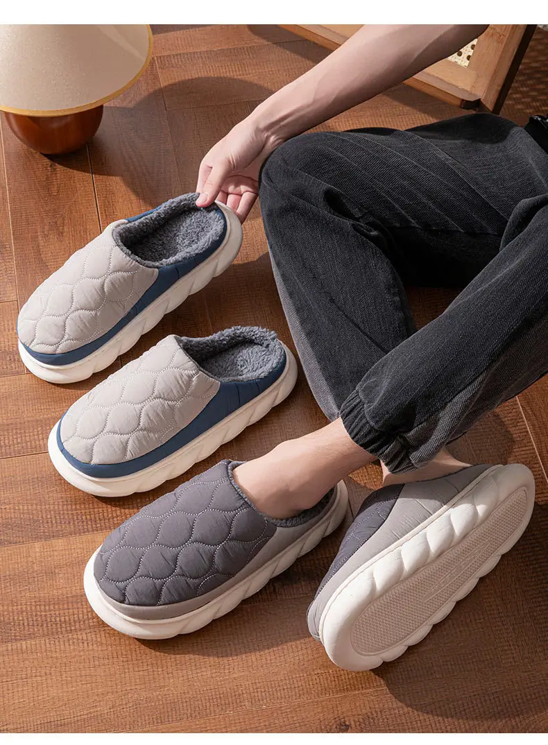 Plus Size Cotton Slippers for Men Autumn Winter 2025 — feature 2