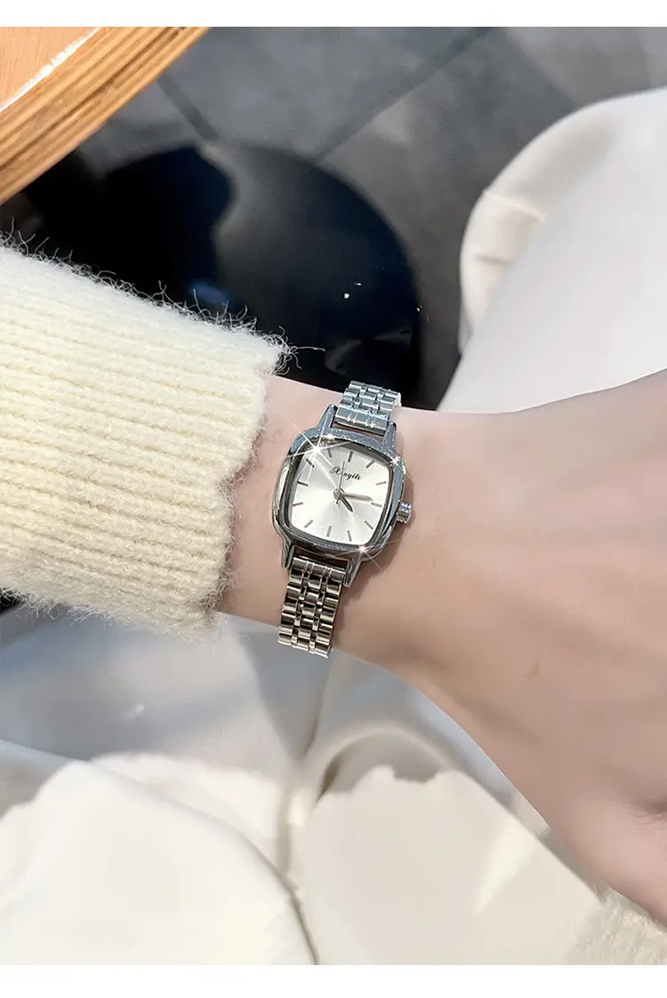 Women's Steel Band Quartz Watch with White Dial — feature 11