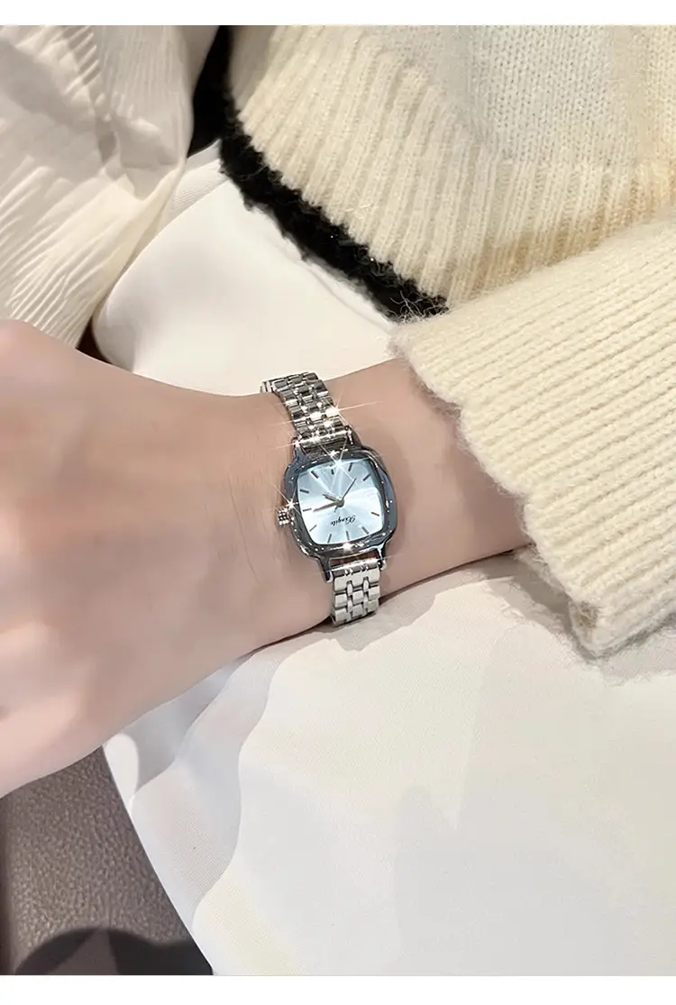 Women's Steel Band Quartz Watch with White Dial — feature 13