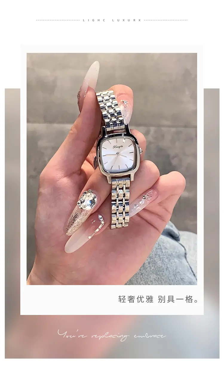Women's Steel Band Quartz Watch with White Dial — feature 14