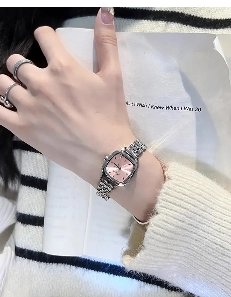 Women's Steel Band Quartz Watch with White Dial — feature 9