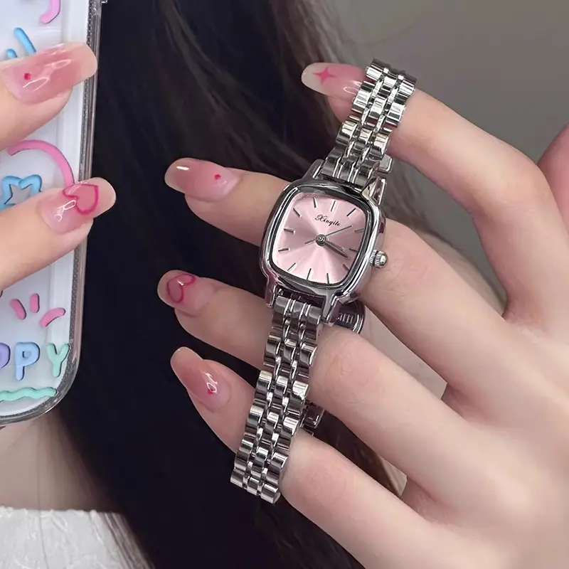 Women's Steel Band Quartz Watch with White Dial - Image 2