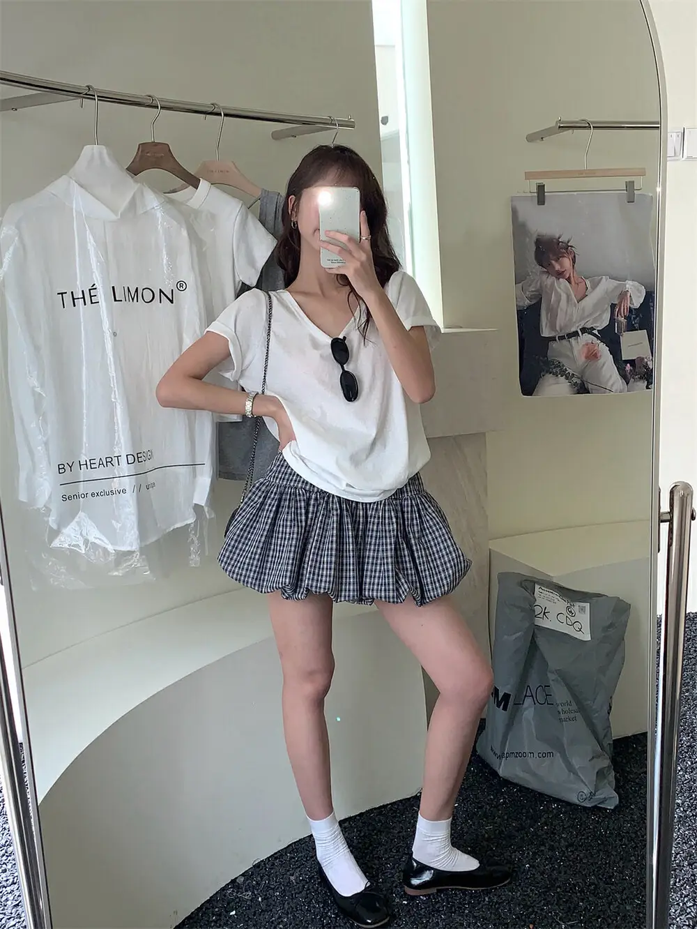 Korean Plaid Puffy Skirt 2025 Summer High Waist — feature 13