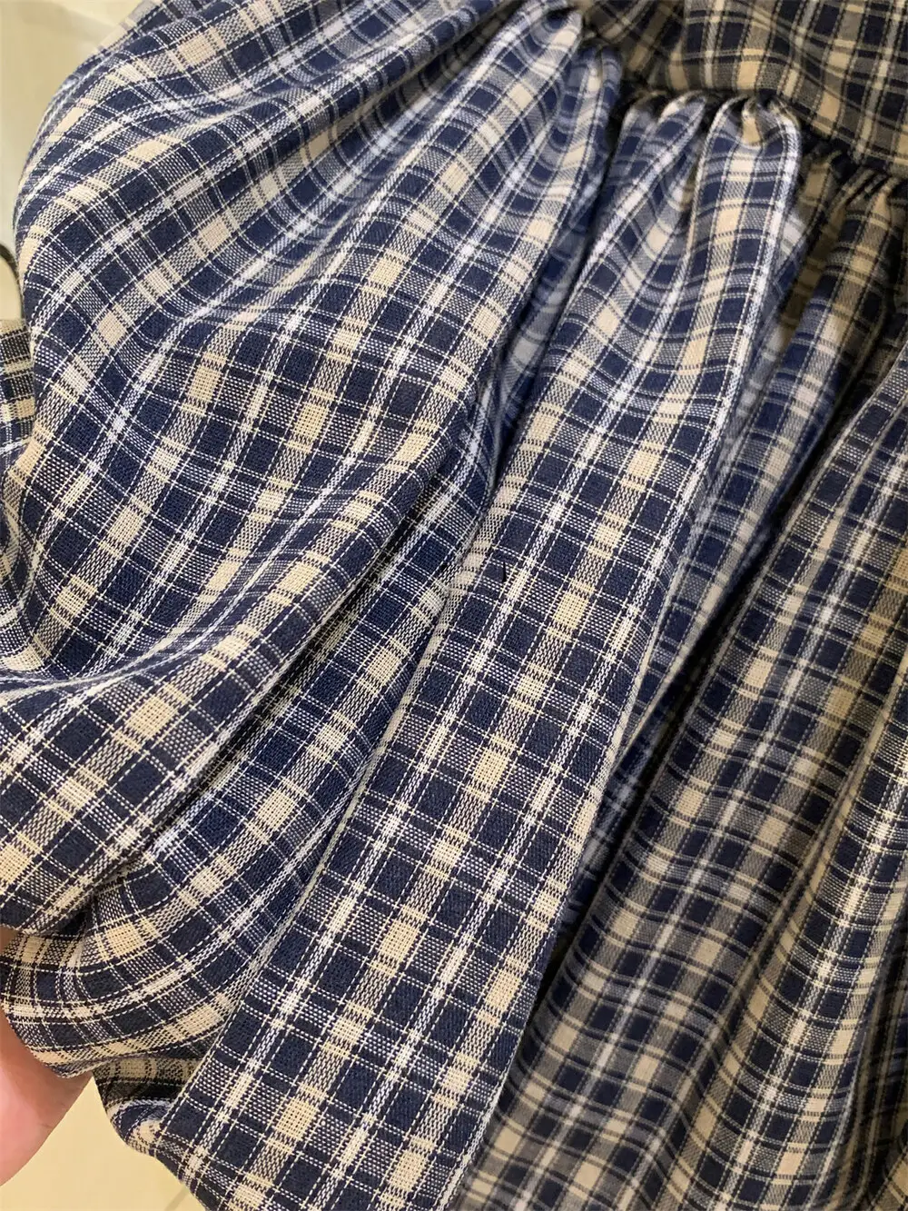 Korean Plaid Puffy Skirt 2025 Summer High Waist — feature 27
