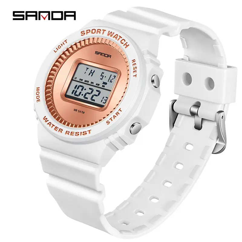 Sanda Waterproof Digital Counting Watch for Men Women Blue - Image 7