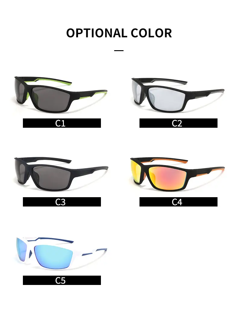 Men Cycling Sunglasses with Real Film Lens Blue — feature 21