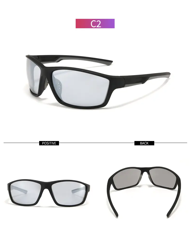 Men Cycling Sunglasses with Real Film Lens Blue — feature 24