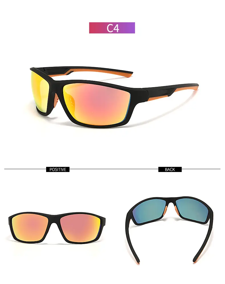 Men Cycling Sunglasses with Real Film Lens Blue — feature 26