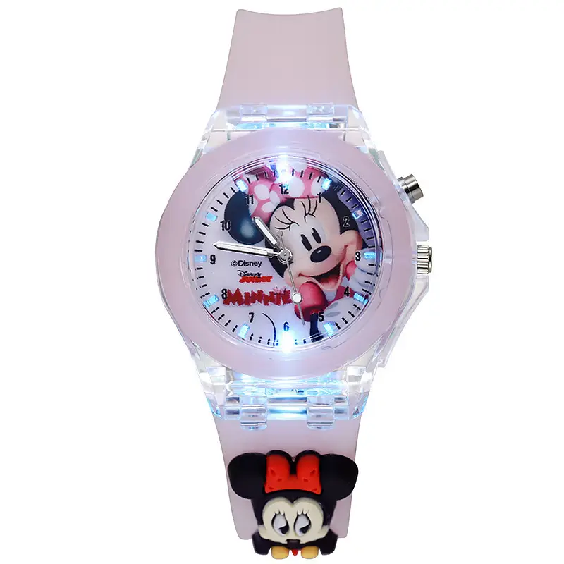 Factory Direct Supply Cartoon Children's Watch Silicone Luminous Watch Marvel Doll Male and Female Student Quartz Watch