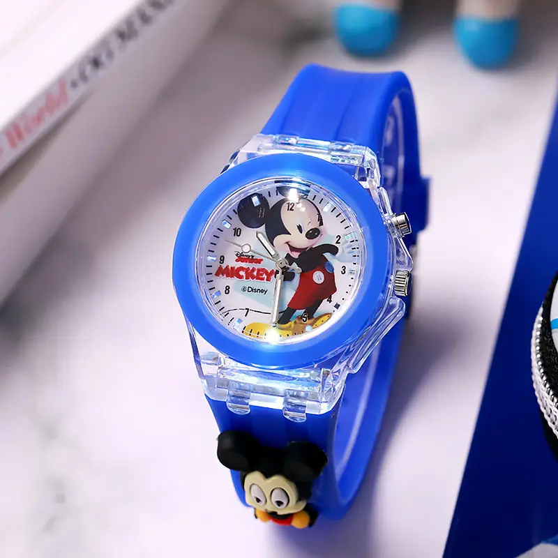 Factory Direct Supply Cartoon Children's Watch Silicone Luminous Watch Marvel Doll Male and Female Student Quartz Watch
