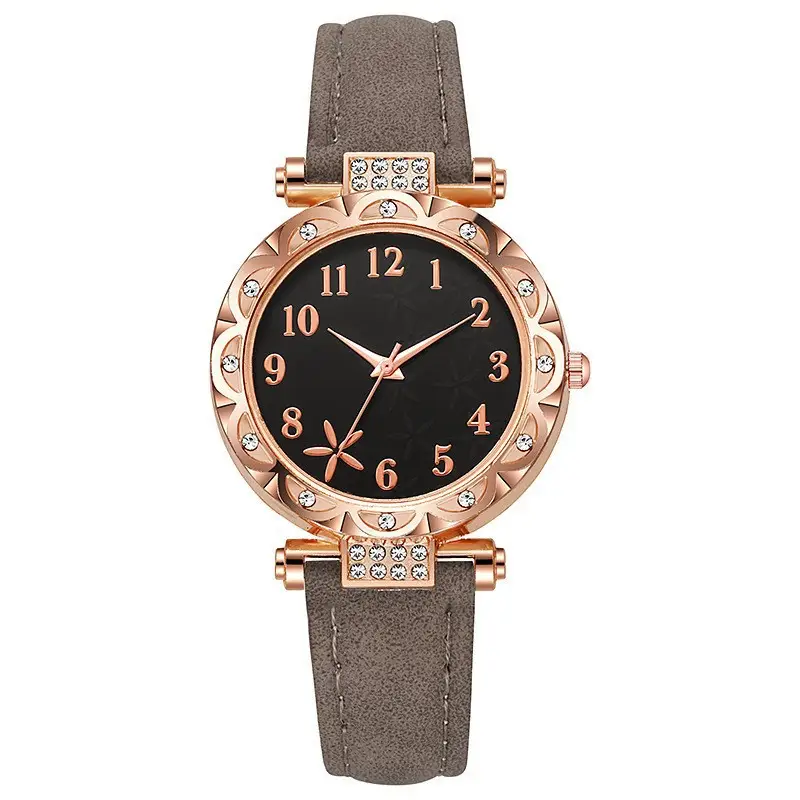 Women's Black Starfish Dial Quartz Watch Rose Gold - Image 5