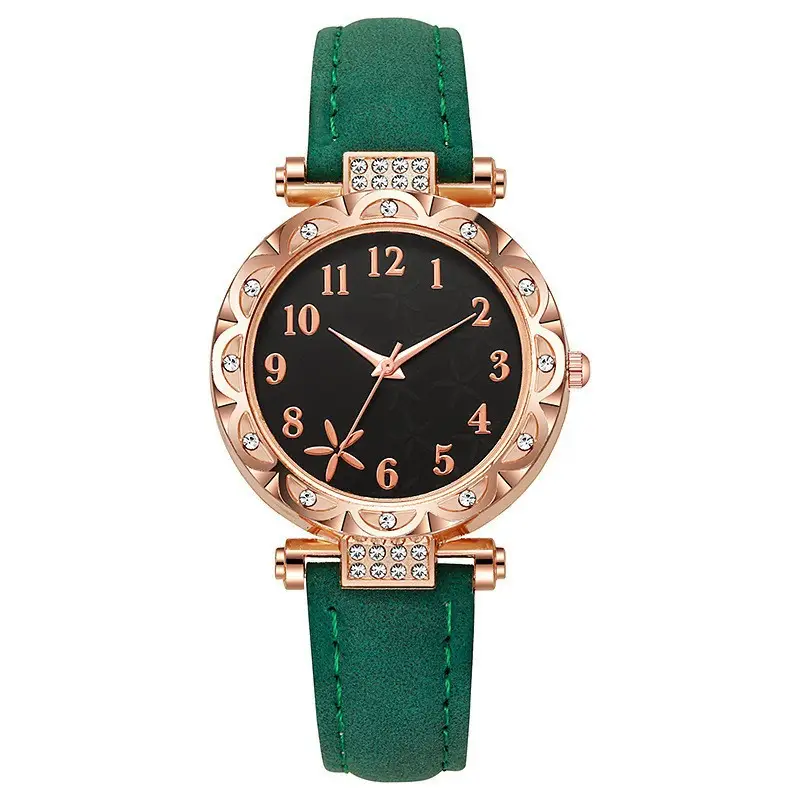 Women's Black Starfish Dial Quartz Watch Rose Gold - Image 7