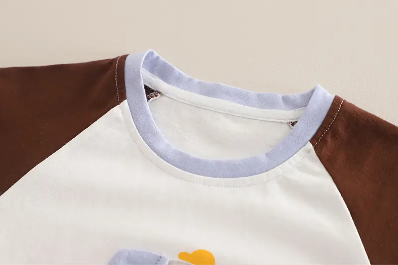 Children Summer Suit Cartoon Raglan Sleeve Thin Short-Sleeved T-Shirt Baby Stripesd Shorts Korean Style Two-Piece Set — feature 5