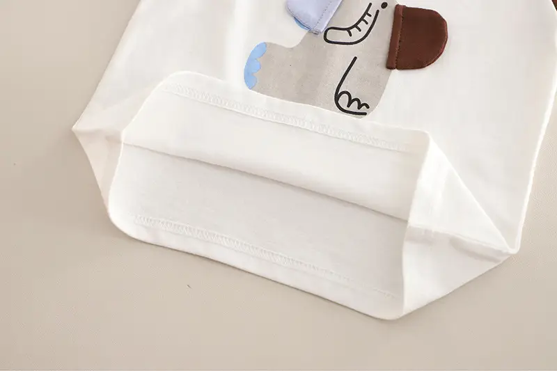 Children Summer Suit Cartoon Raglan Sleeve Thin Short-Sleeved T-Shirt Baby Stripesd Shorts Korean Style Two-Piece Set — feature 8