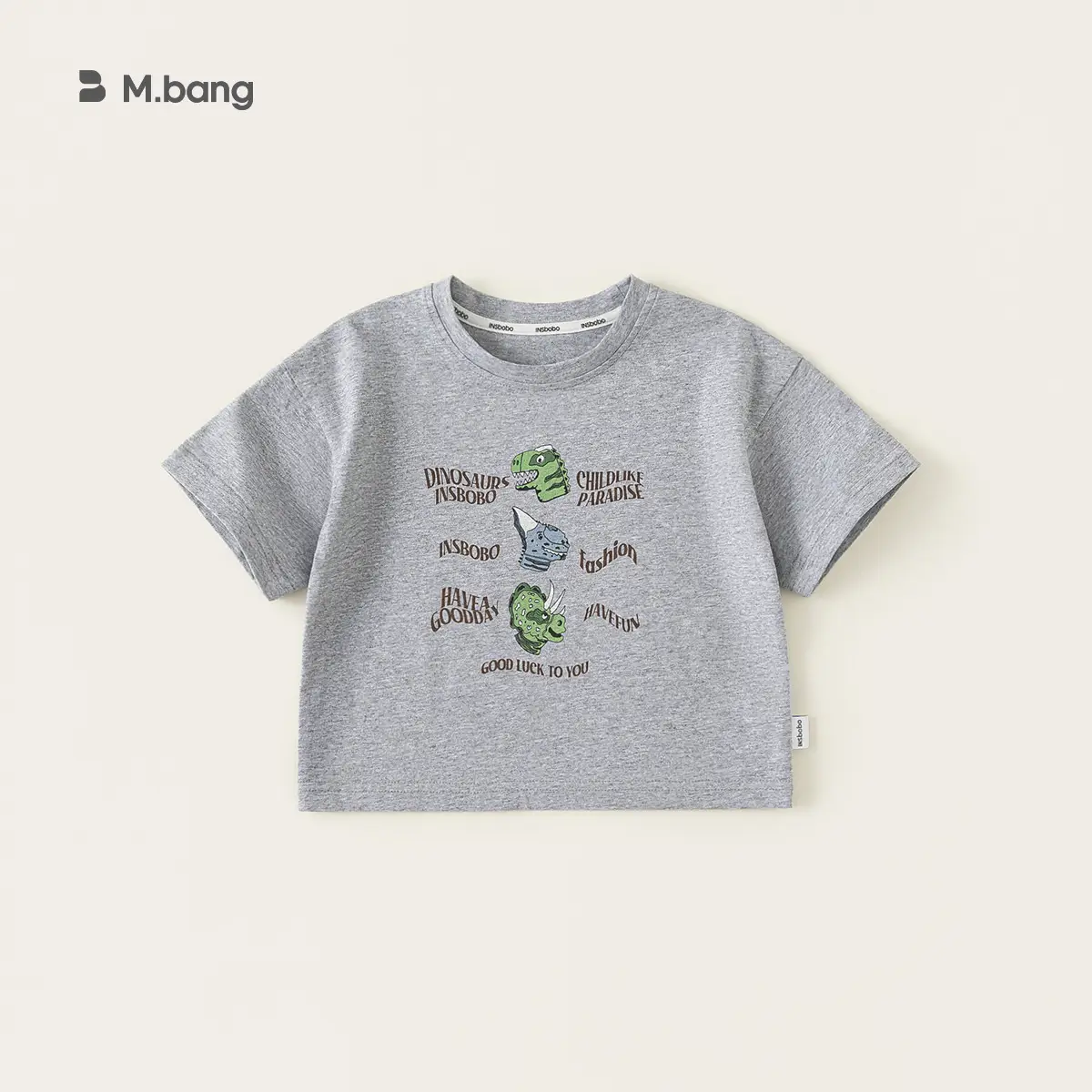 M Balang Boys Grey T-Shirt Casual Short Sleeve - Image 21