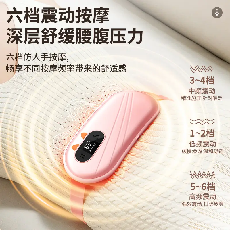 Pink Digital Temperature Belt for Menstrual Pain Relief - Image 5