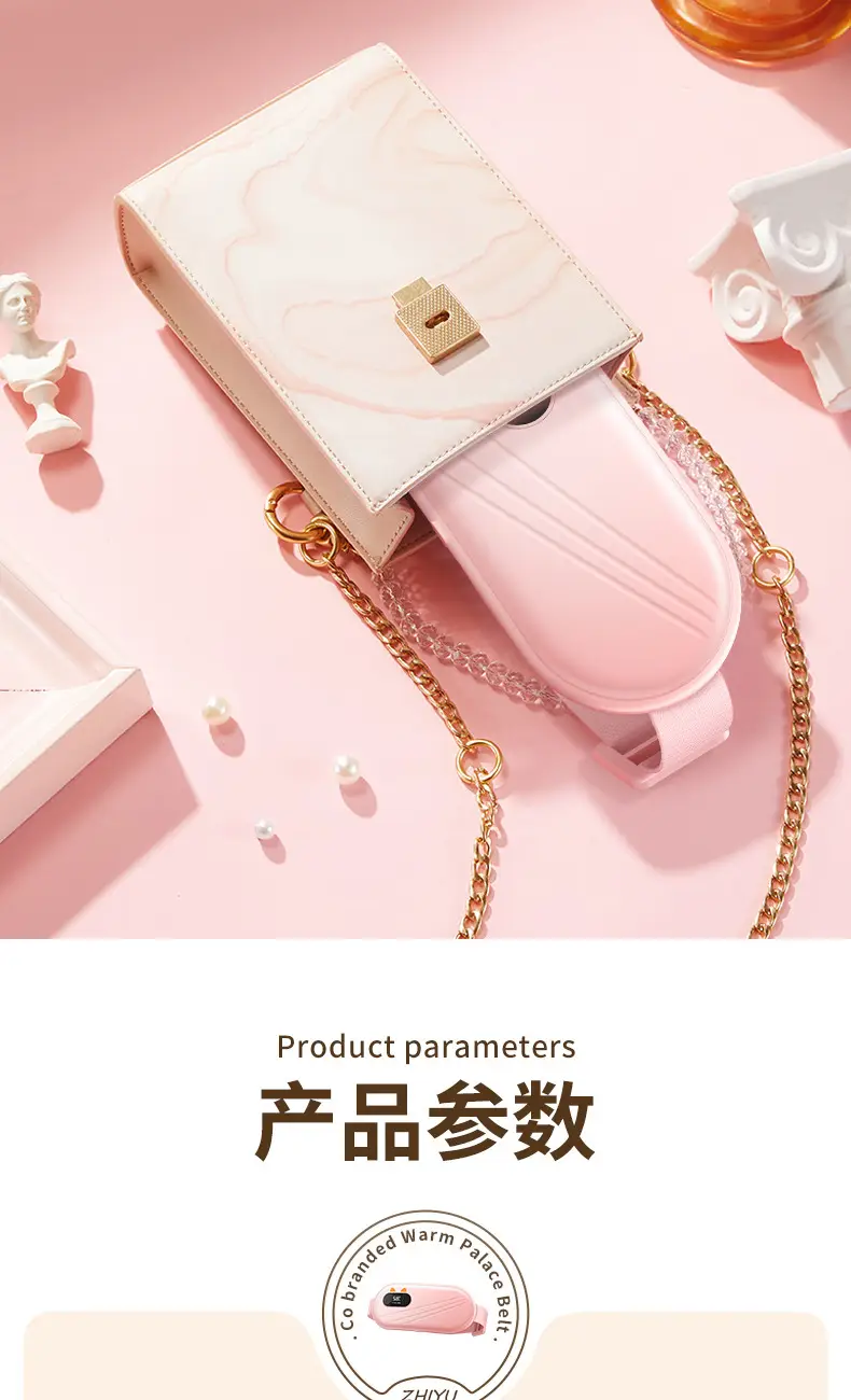 Pink Digital Temperature Belt for Menstrual Pain Relief — feature 16