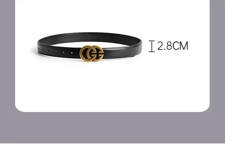 New Women's Genuine Leather GG Belt Wholesale — feature 3