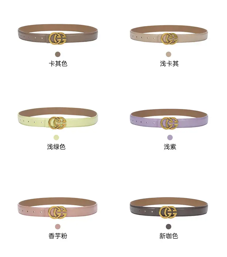 New Women's Genuine Leather GG Belt Wholesale — feature 5