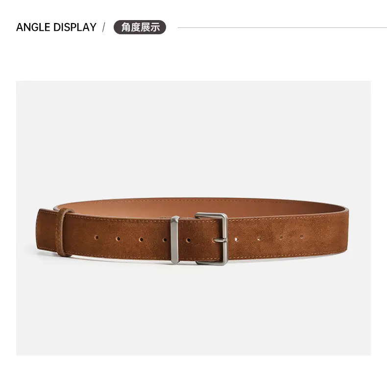 New Style Women's Frosted Suede Belt with Jeans & Skirts — feature 7