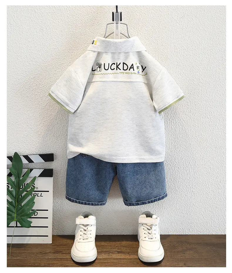 Boys White Polo Shirt Summer 2025 Kids — feature 6