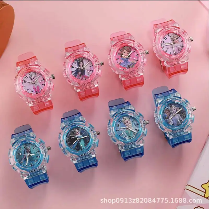 Pink Ice and Snow Princess Kids Watch