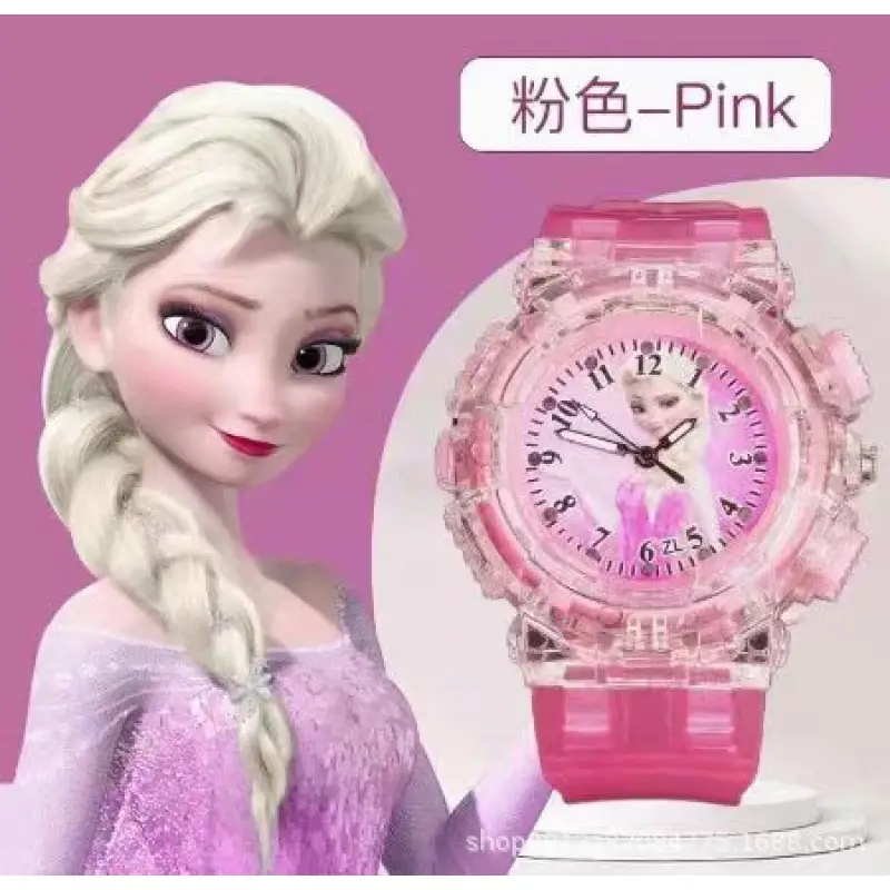 Pink Ice and Snow Princess Kids Watch