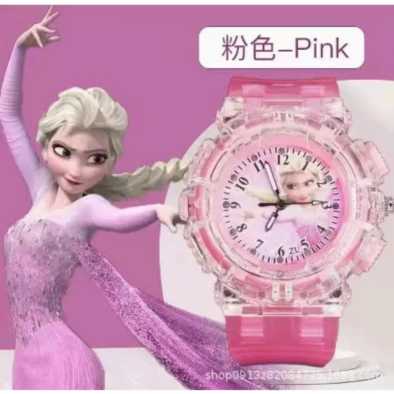 Pink Ice and Snow Princess Kids Watch