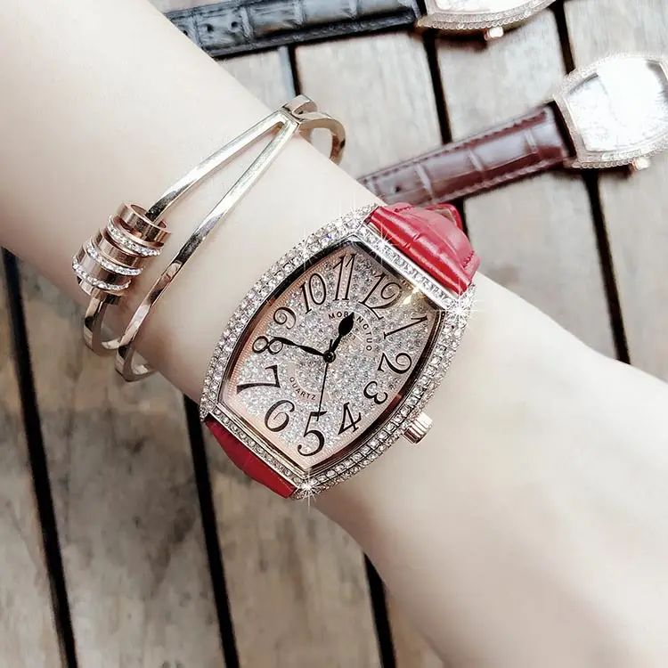 Rose Gold Diamond Encrusted Women's Quartz Watch - Image 8