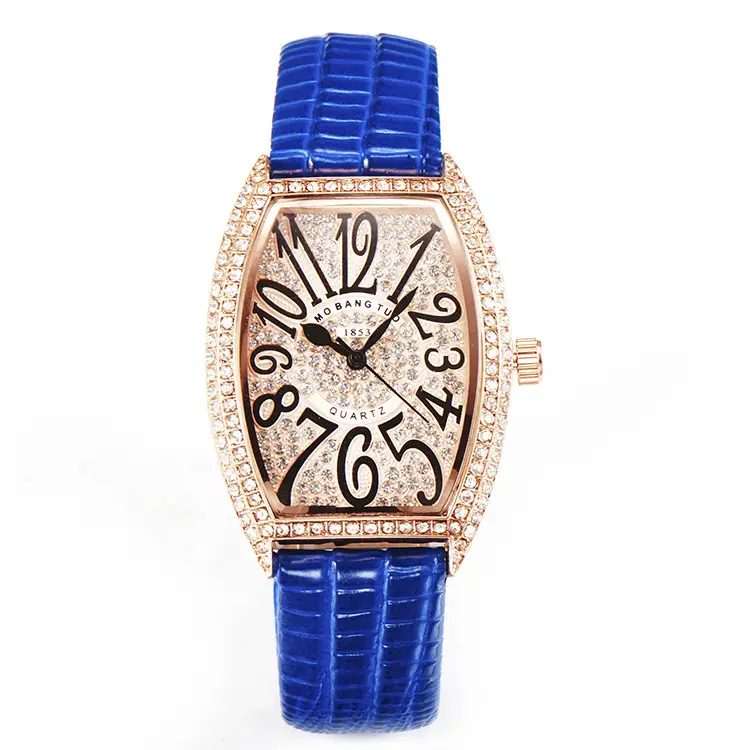 Rose Gold Diamond Encrusted Women's Quartz Watch - Image 5