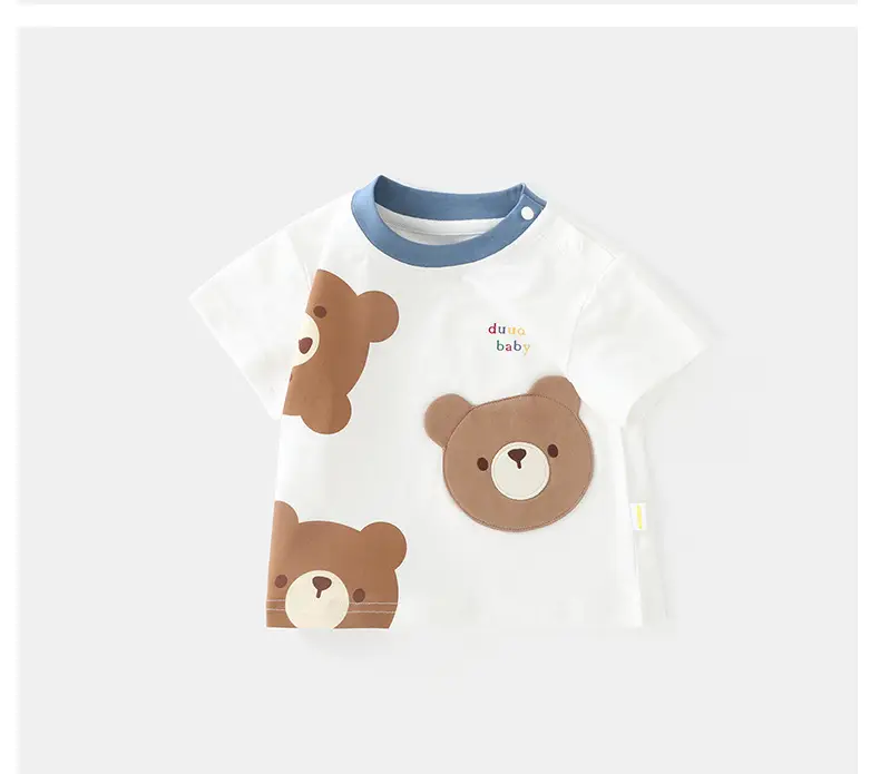 Korean Style Baby Girl Cotton T-Shirt Summer — feature 18