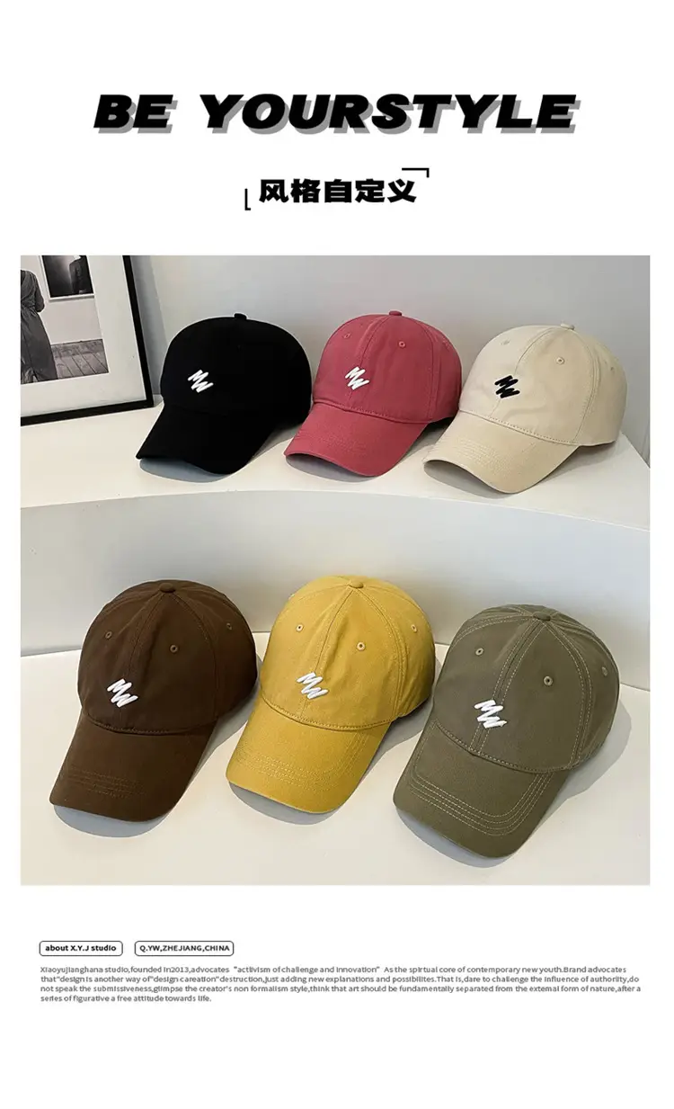 Men's Red Duckbill Baseball Cap with Logo — feature 5