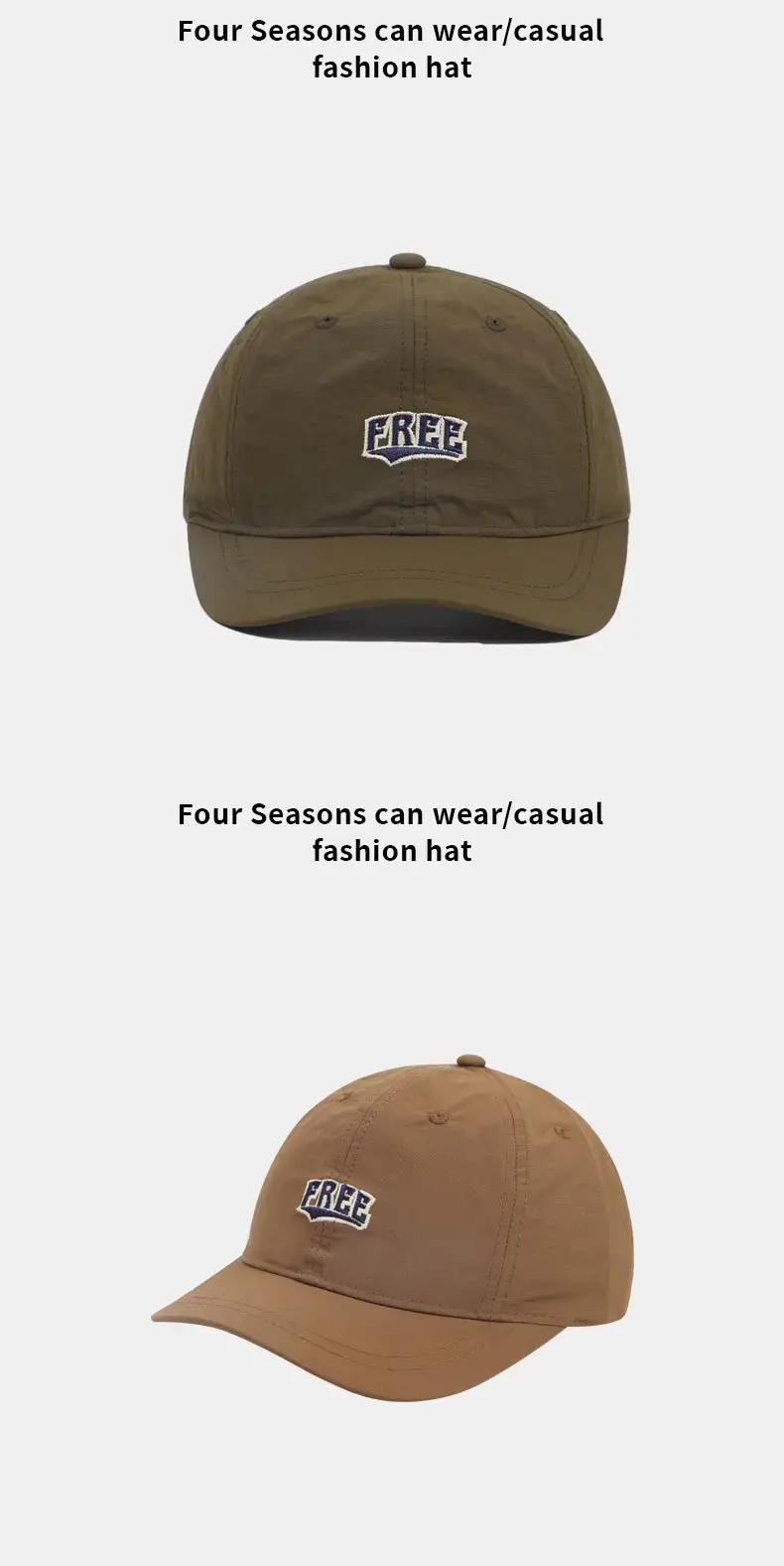 Women's Summer Peaked Cap Black Brown Grey Purple — feature 12