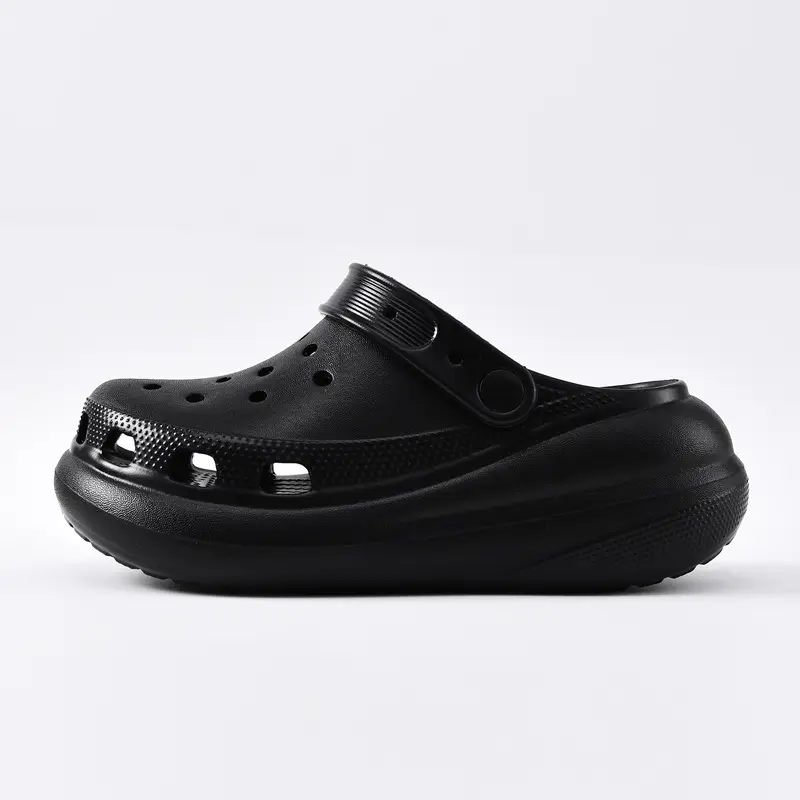 Women's Beige Croc Sandals Thick Soled Summer - Image 8