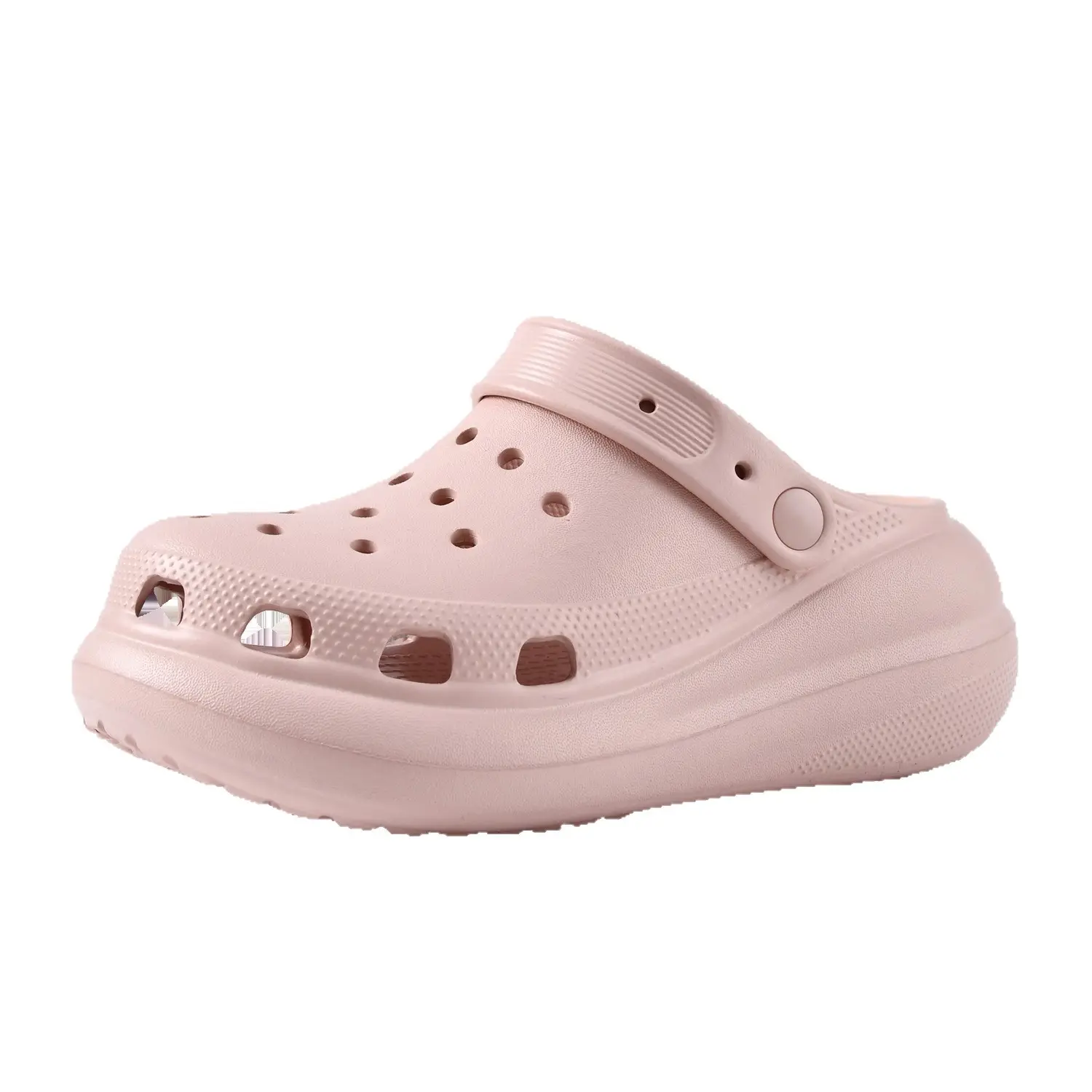 Women's Beige Croc Sandals Thick Soled Summer - Image 10
