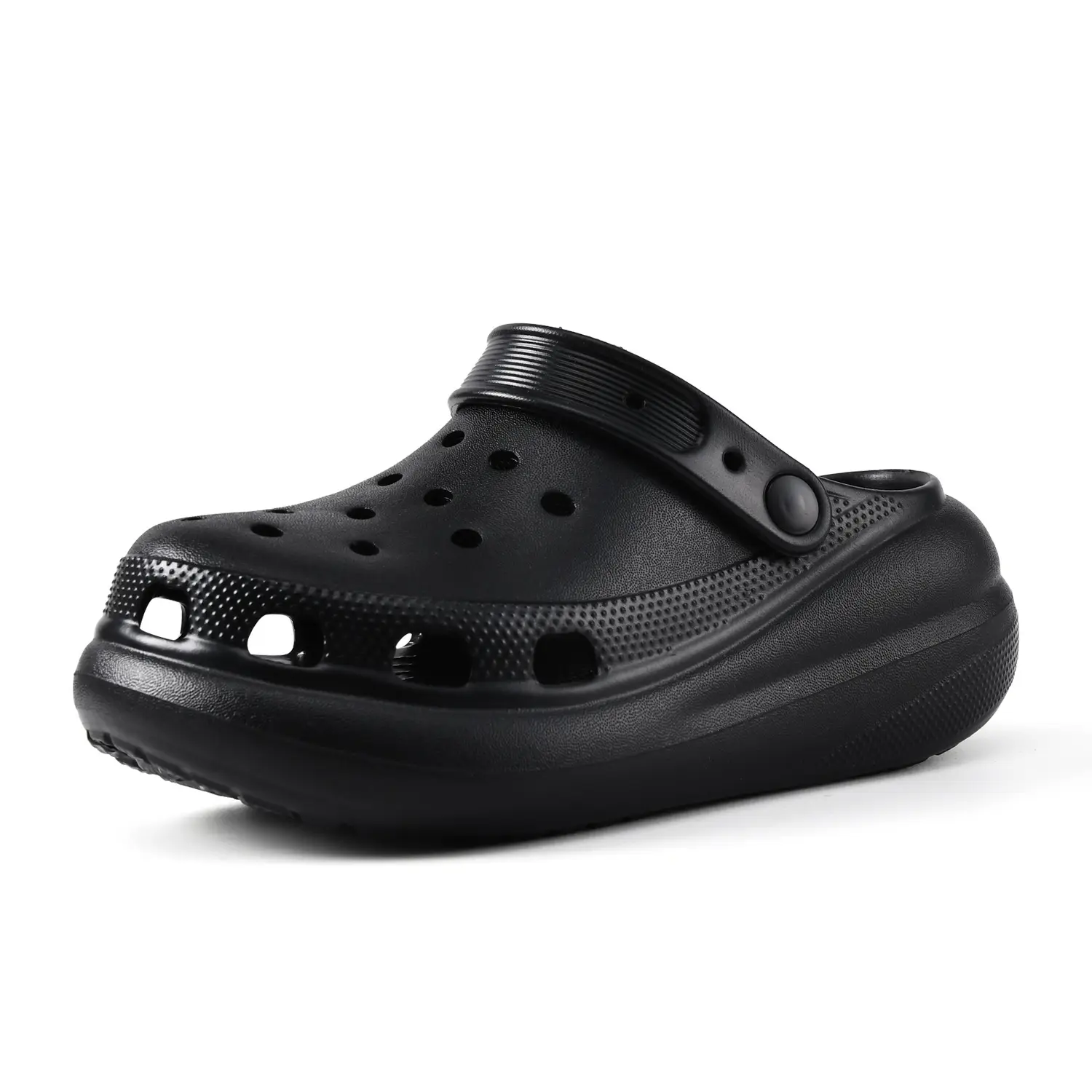 Women's Beige Croc Sandals Thick Soled Summer - Image 2