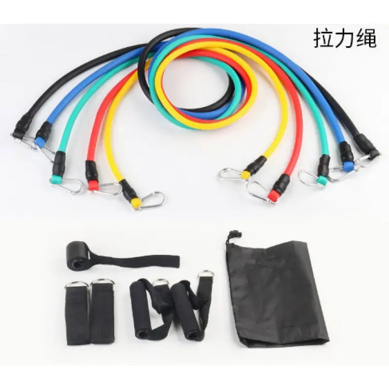 Fitness Elastic Rope Tensioner Set Sports Resistance Band Multi-Functional Strength Training Tension Rope Fitness Resistance Band