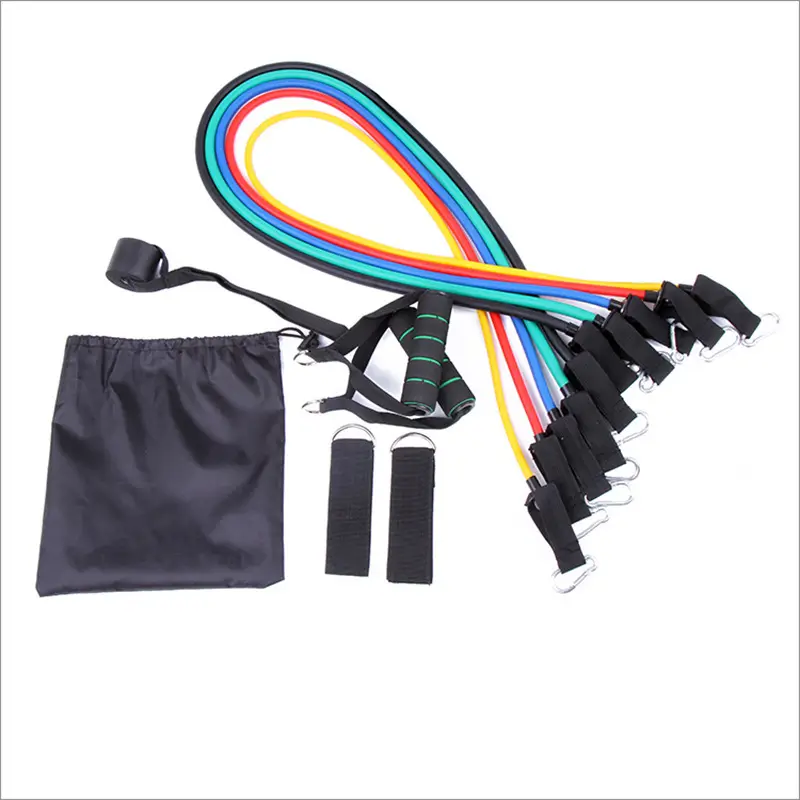 Fitness Elastic Rope Tensioner Set Sports Resistance Band Multi-Functional Strength Training Tension Rope Fitness Resistance Band