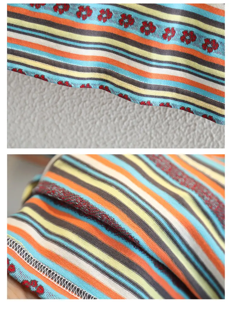 Kids Striped T-Shirt Shorts Set 2025 Summer Breathable — feature 11