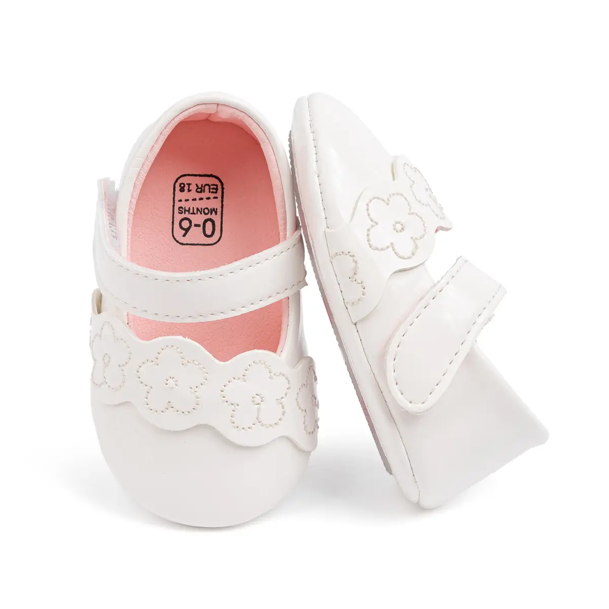 White Flower Crossbody Baby Shoes for Girls — feature 19