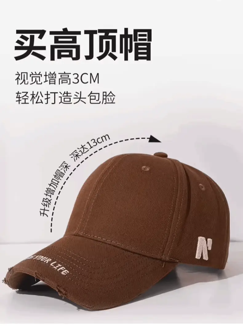 Women Face-Slimming Duckbill Cap with Retro Enlarged Brim — feature 15