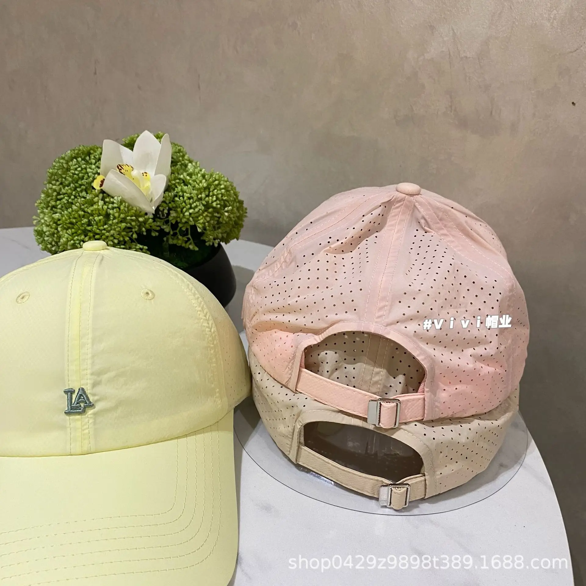 Women Baseball Cap Beige Embroidered Casual Spring Summer — feature 4