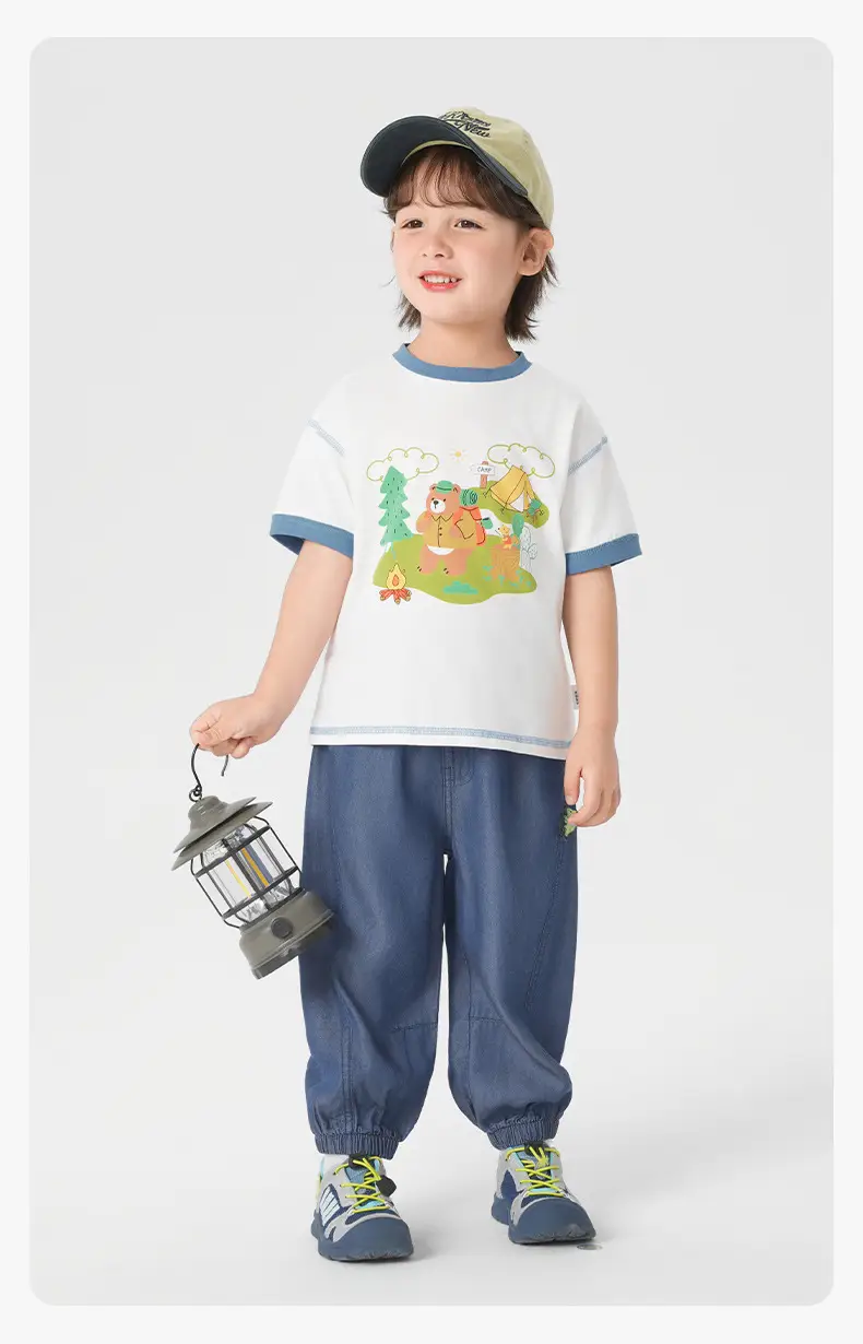 Right European Boys' Mosquito Proof T-Shirt Shorts Set — feature 15