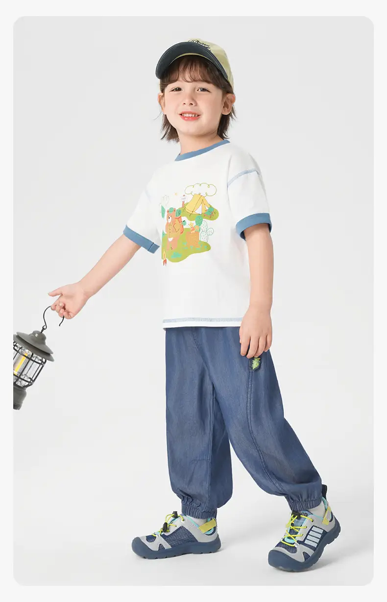 Right European Boys' Mosquito Proof T-Shirt Shorts Set — feature 17